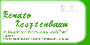 renato kesztenbaum business card